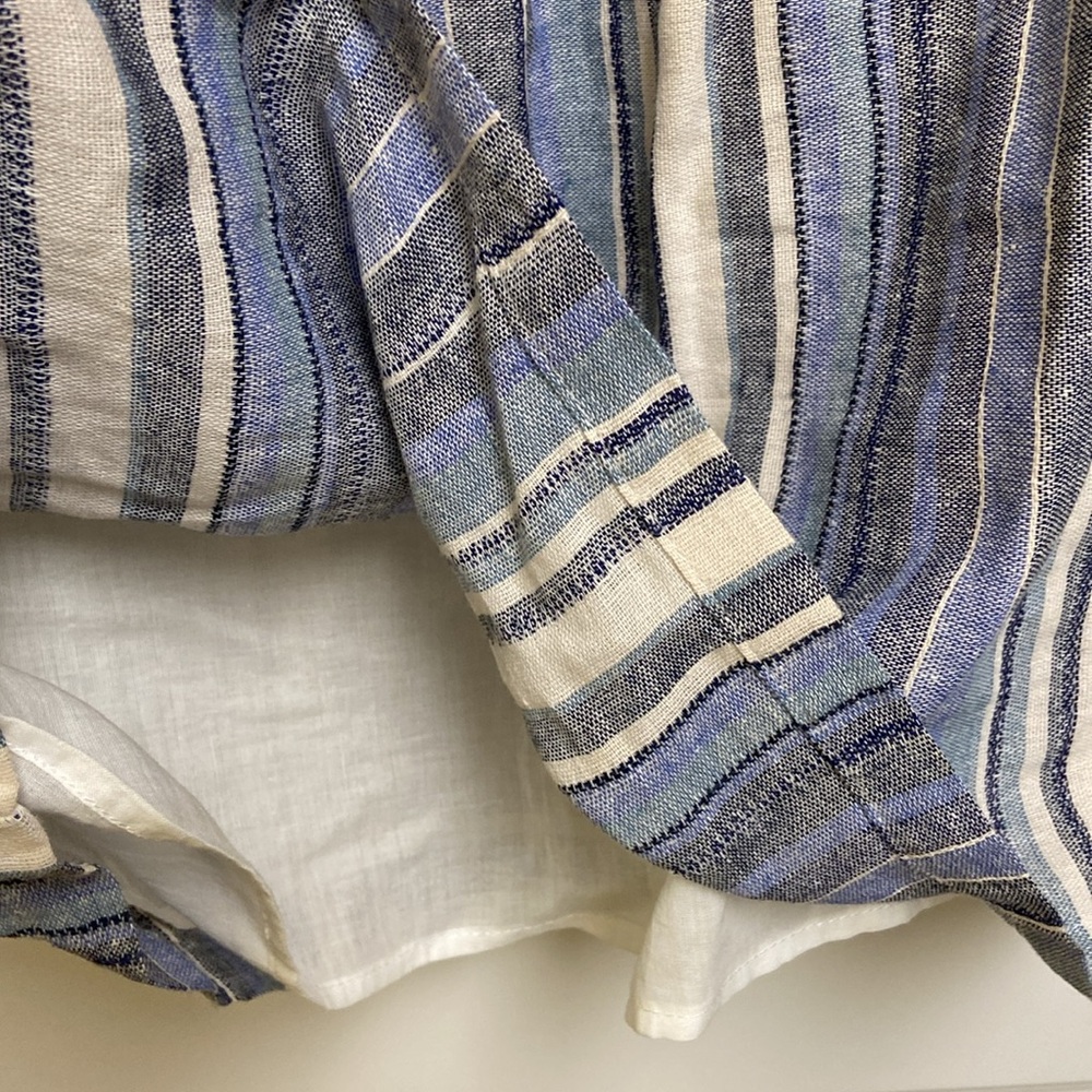 Maven West 100% Linen Off shoulder Top - Picture 7 of 10